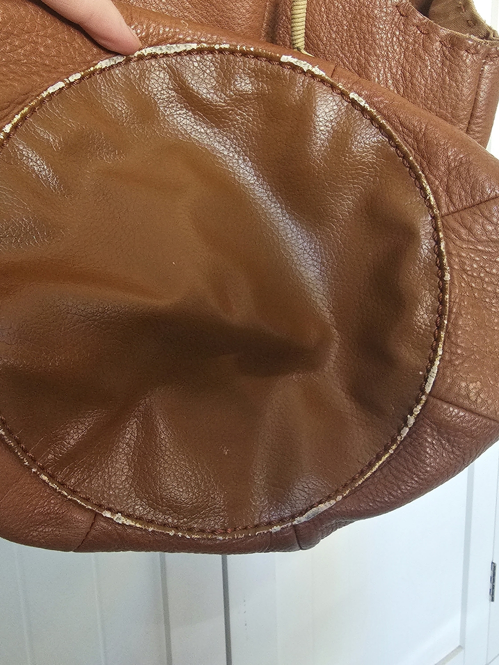 The Sak Brown Leather Hobo Bucket Bag - Picture 3 of 10
